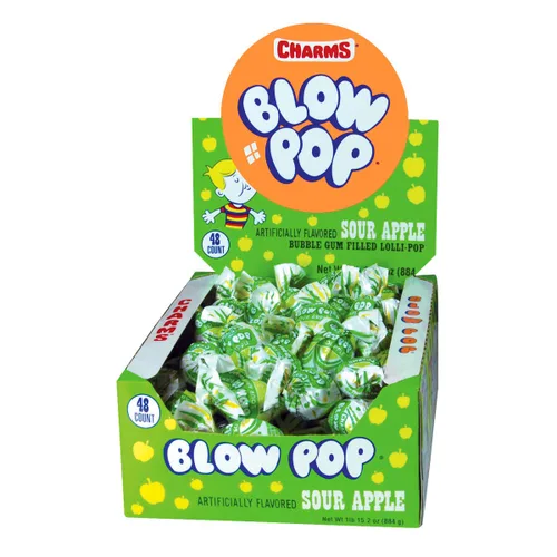 Vista 11 de Charms Paletas Blow Pops, caja de 48