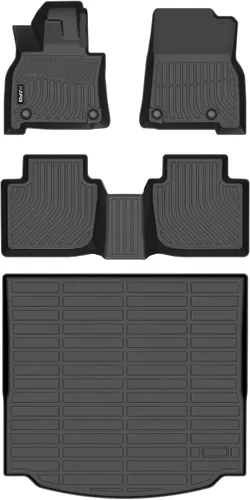 Vista 24 de HAFIDI® Juego de alfombrillas y forro de carga para Kia EV9 2024 2025 2026 (no apto para sillas de relajación), protección para todo tipo de clima