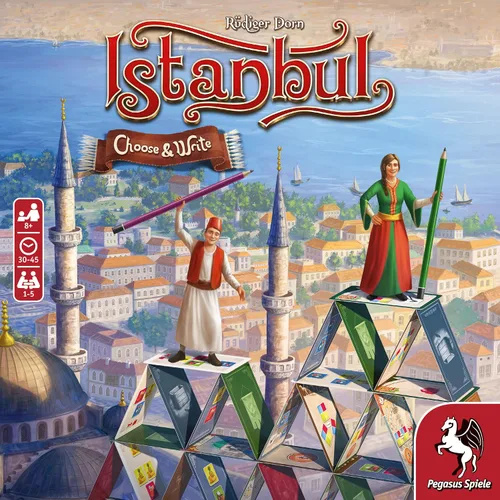 Vista 2 de Istanbul: Choose & Write - Juego de intercambio de recursos - Juego para la noche de juegos en familia - 1 a 5 jugadores - 30 a 45 minutos de juego