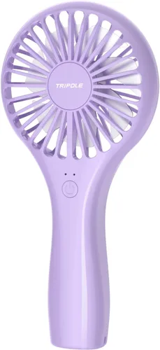 Vista 11 de TriPole Paquete de 2 mini ventiladores portátiles de mano, color rosa, 3 velocidades, potente ventilador de mano con batería personal para viajes
