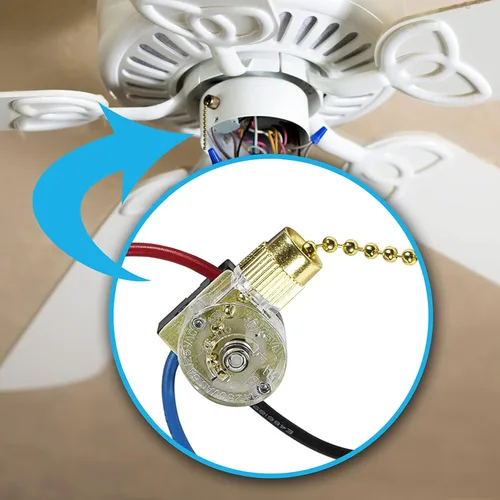 Vista 7 de HQRP Westinghouse - Interruptor de 3 cables de 3 vías compatible con Hunter, Casablanca, Hampton Bay, Harbor Breeze, Westinghouse - Interruptor