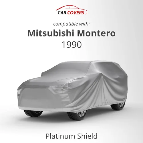 Vista 2 de Cubierta para SUV resistente a la intemperie compatible con Mitsubishi Montero 1990, para exteriores e interiores, protege del agua de lluvia