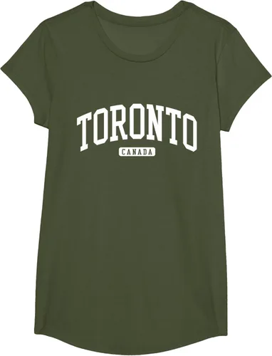 Vista 94 de Camiseta estilo universitario de Toronto Canada, Negro