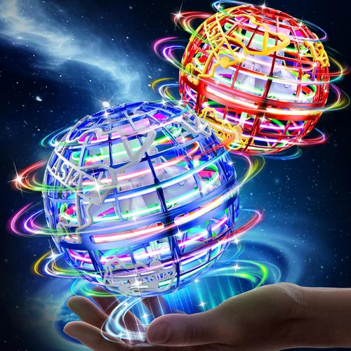 Vista 8 de RIEYON Bola de orbe voladora 2025 Actualización Hover Boomerang Ball 6 efectos de iluminación, juguetes geniales para niños, adolescentes y adultos