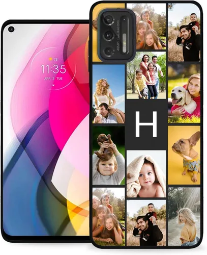 Vista 51 de Funda personalizada para Motorola Moto G Stylus 2020 con nombre de foto, texto y foto, GStylus personalizado -20 funda suave y fina (negro) de 6.4