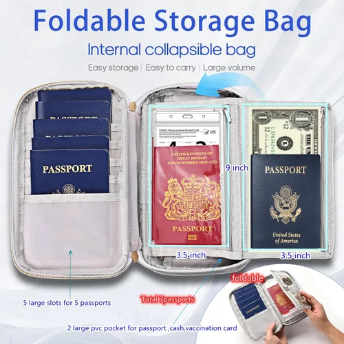 Vista 2 de Soporte para pasaporte, Negro -, Multifunción
