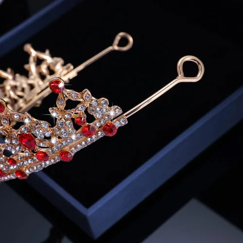 Vista 7 de Kamirola - Corona de reina y tiaras corona de princesa para mujeres y niñas, diademas de cristal para novia, princesa para bodas y fiestas (01)