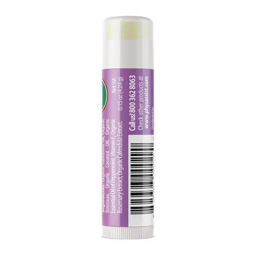 Vista 9 de PhysAssist Oncology Lip Balm USDA Organic - Cuidado de labios hidratante paquete de 3 Para labios secos, resecos y sensibles, caléndula orgánica
