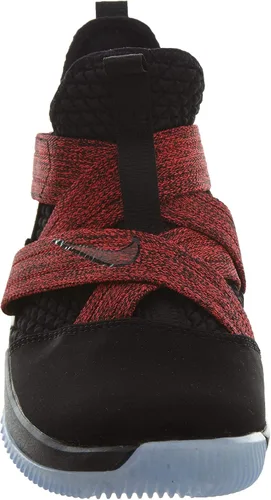 Vista 4 de Nike Zapatos de baloncesto Lebron Soldier XII para escuela primaria, negronegro-blanco
