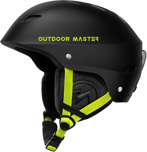 Vista 27 de OutdoorMaster Kelvin - Casco de esquí y snowboard para hombres, mujeres y jóvenes Adjustable Dial Fit Snow Helmet with ASTM Certified,14 Vents for
