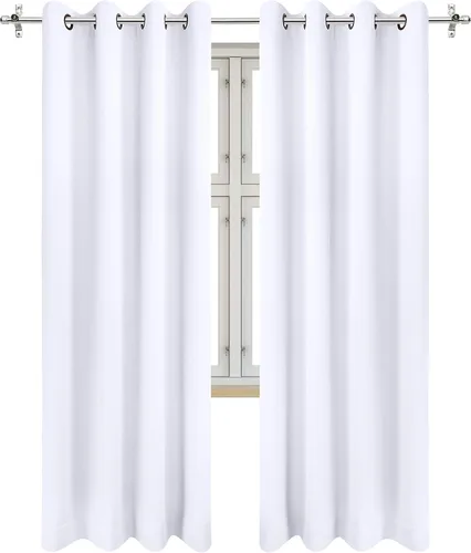 Vista 7 de Utopia Bedding - Cortinas opacas para dormitorio, cortinas con ojales de 63 pulgadas de largo, 2 paneles, cortinas térmicas aisladas para sala