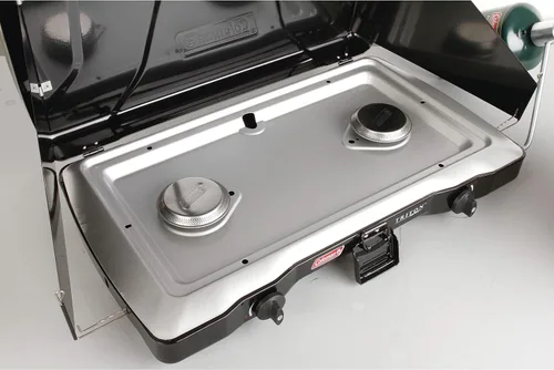 Vista 3 de Coleman Triton Series cocina con dos hornillas 22 000 BTU