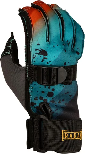 Vista 2 de Radar Kid's Total Awesomeness Water Sports Gloves - Amara Grip Palm, PowerPull Closure, Pre-Curved Fingers, Convertible Fingerless Design, Aqua