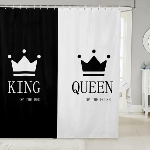 Vista 38 de Feelyou Cortina de ducha con diseño de gato para decoración de baño, bonita cortina de baño para puestos de bañeras, accesorios de baño divertidos