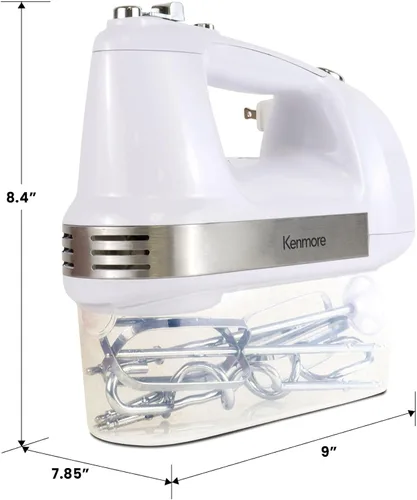 Vista 7 de Kenmore 89109 Batidora de mano de 5 velocidades en blanco