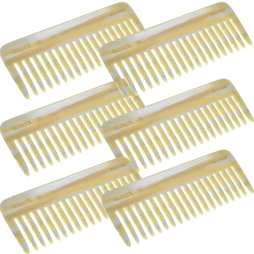 Vista 21 de Giorgio G49 Graphite, peine grande para desenredar el cabello, dientes anchos para cabello grueso, rizado y ondulado. Peine desenredante