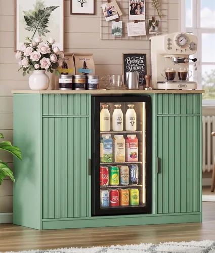Vista 10 de Lamtor Mini gabinete para refrigerador estriado de 37 pulgadas con Negro