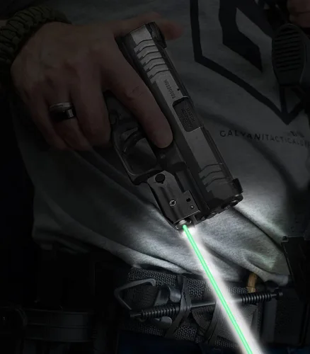 Vista 7 de LIGHTWIN Combo de luz láser verde de 350 lúmenes linterna táctica con USB recargable para pistolas, pistolas, mira láser, riel Picatinny Fit