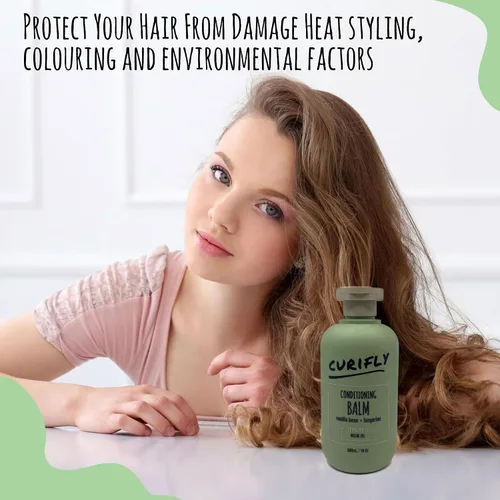 Vista 3 de Bálsamo acondicionador, bálsamo para el cabello con aceite de neem, hidratante para el cabello seco y dañado, sin parabenos y anticaspa para cabello