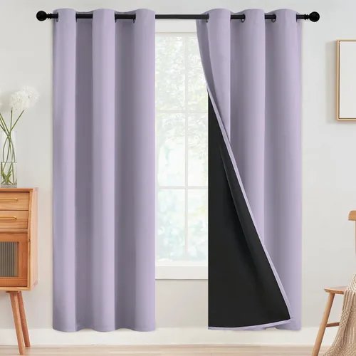 Vista 73 de SimpleHome - Cortinas opacas 100% para recámara, cortinas de ventana con ojales beige, con aislamiento térmico, cortinas de oscurecimiento