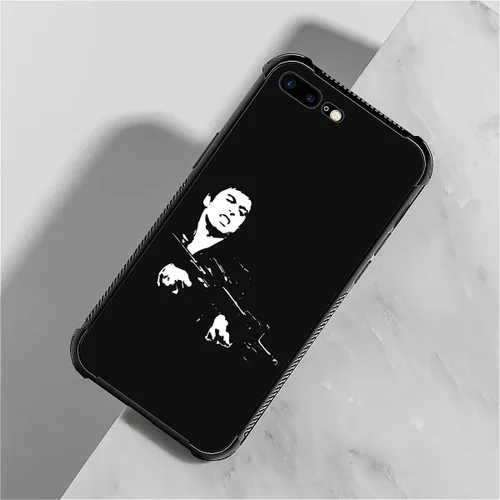 Vista 2 de Compatible con funda para iPhone 6 Plus/6s Plus,Bite Your Teeth Diseño de patrón asombroso, funda trasera dura de PC anti-arañazos y a prueba