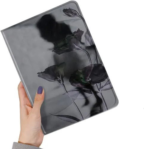 Vista 16 de kaitesi Funda floral compatible con iPad 6ª 5ª generación 9.7 pulgadas iPad Air/Air 2, diseño de flores, bonita funda inteligente de piel delgada
