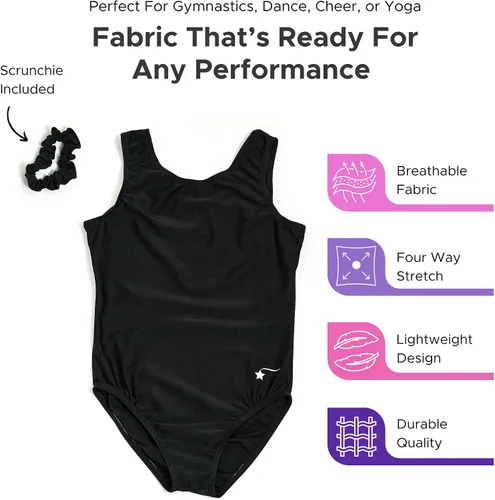 Vista 31 de Destira Ballet Leotards for Women - Super Soft Dance and Ballet Leotards for Toddlers, Girls, and Women - JUNIOR/ADULT SIZES