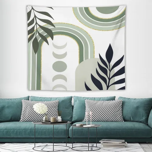 Vista 40 de Houselerax Tapiz floral retro de los años 60 y 70, diseño hippie de primavera Groovy Flower Power Flower Boho para colgar en la pared, arte neutro