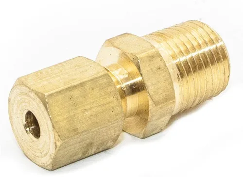 Vista 2 de MaxLLTo Reemplazo #68 Adaptador MIP de compresión de latón sin plomo de 3/16 pulgadas x 1/4 pulgadas para fontanería Thrifco 6968003 (paquete de 2)