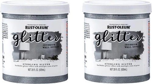 Vista 7 de Rust-Oleum 360222 Pintura de pared interior con purpurina, 28 onzas, cobre
