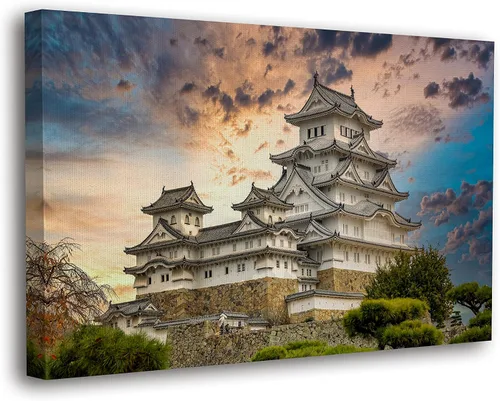 Vista 25 de SpiritualHands Lienzo decorativo para pared, diseño de lugares famosos del patrimonio mundial, carteles enmarcados escénicos, paisajes modernos, 01
