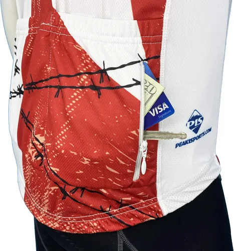 Vista 4 de PEAK 1 SPORTS Texas Lone Star - Maillot de ciclismo para hombre