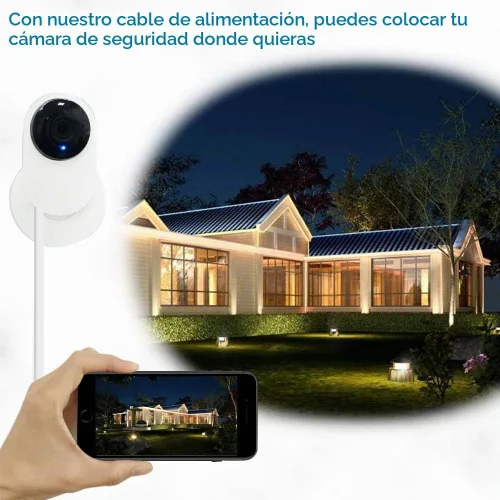 Vista 6 de SIOCEN 2 cables de extensión de alimentación USB de 10 pies compatibles con Wyze-Cam, WyzeCam Pan, Yi Cam, YI Dome Home Camera, Oculus Go, Kasa