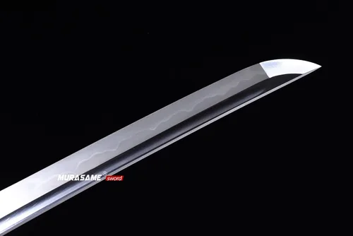 Vista 5 de MURASAME Katana Espada 41" T10 Acero Real Hamon Maquinilla de afeitar afilada espiga completa hecha a mano