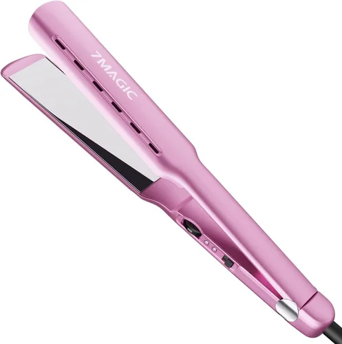 Vista 9 de 7MAGIC Nano Titanium - Plancha de pelo de 1.7 pulgadas para cabello grueso Azul