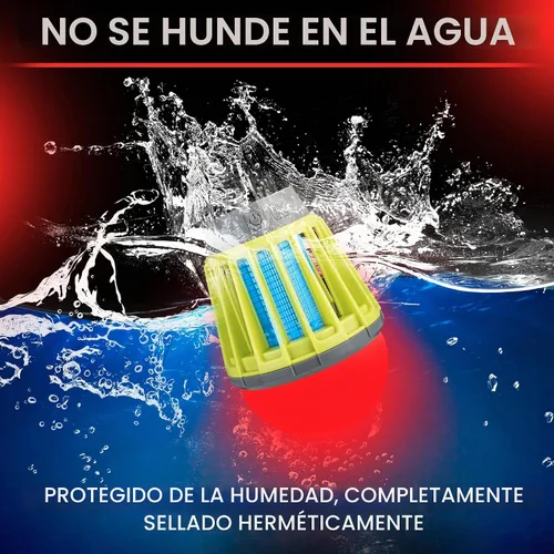 Vista 3 de Linterna de campamento con protección contra mosquitos, resistente al agua, IP67, luz blanca roja, compacta y portátil para campamento, senderismo