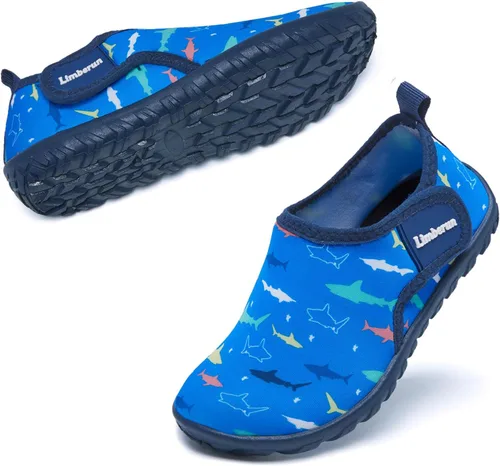 Vista 8 de Limberun Zapatos de agua para niños pequeños, zapatos para piscina y playa Hdk3302-dinosaurio