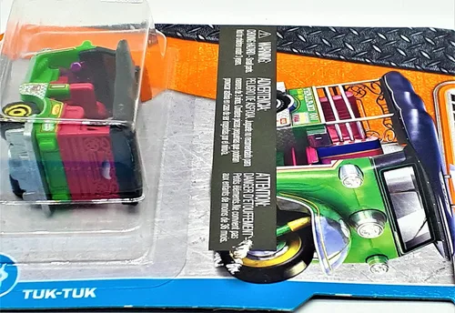 Vista 3 de Matchbox 2017 MBX City Tuk-Tuk Tailandia Taxi 6/125, Verde