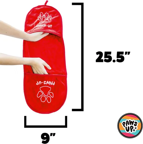 Vista 5 de Toalla de limpieza Paws-up Paw para perros, elimina el barro, la suciedad, la hierba, los alérgenos de la arena, lavable a máquina, también es ideal