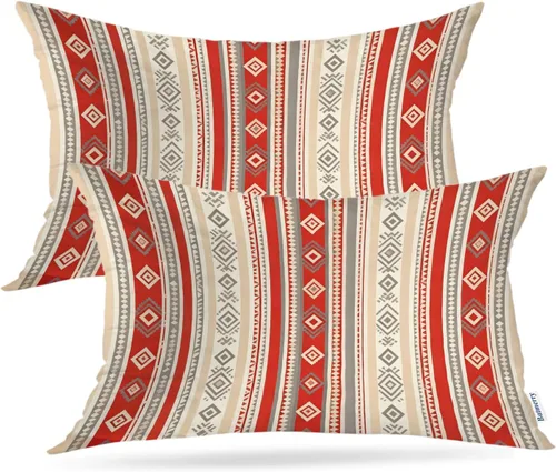 Vista 68 de Batmerry Fundas de almohada de bosque de arce otoñal, casas de sillas de madera, hojas amarillas, fundas de almohada decorativas, impresión digital