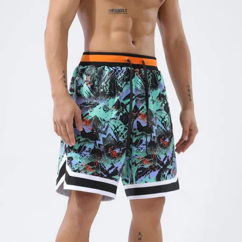 Vista 3 de OPALOS Paquete de 2 pantalones cortos de baloncesto para hombre con bolsillos con cremallera pantalones cortos deportivos activos