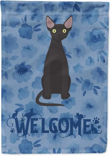 Vista 29 de Caroline's Treasures CK5005GF Bandera de bienvenida de gato abisinio para buzón, bandera decorativa para patio exterior, obras de arte de patio