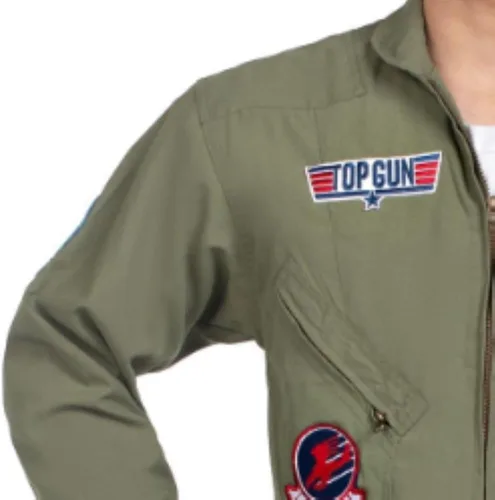 Vista 6 de Leg Avenue Mens Licensed Top Gun Flight Suit Costume