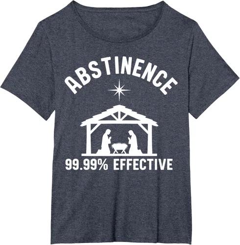 Vista 65 de Abstinence 99.99 Percent Effective Nativity Christmas Joke T-Shirt