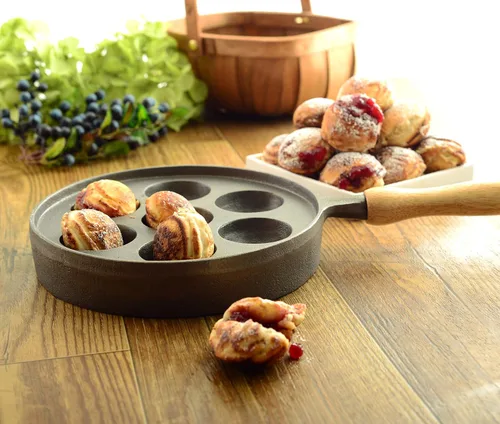 Vista 6 de Norpro Sartén Deluxe Munk Aebleskiver 8.5 pulgadas de diámetro y 2 pulgadas