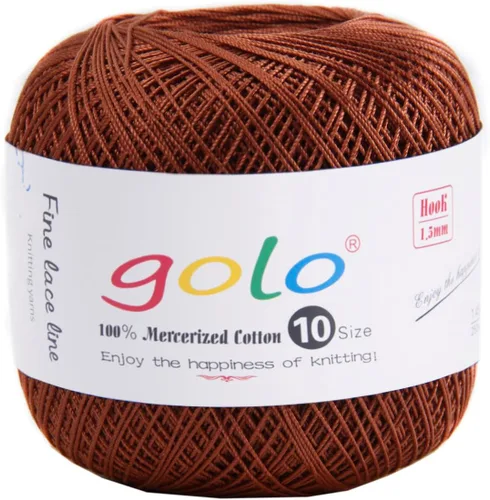 Vista 146 de Golo - 3 bolas de hilo de ganchillo tamaño 10, hilo de crochet para tejer a mano 102