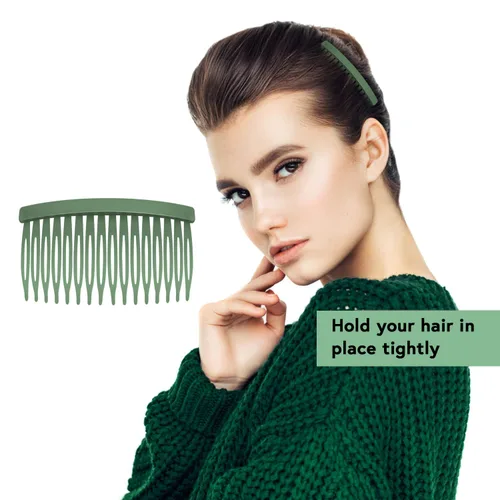 Vista 2 de Mary Lavender - Peine para el cabello para mujer, peine de sujeción con flequillo, pinzas para el cabello, accesorios para el cabello, peine