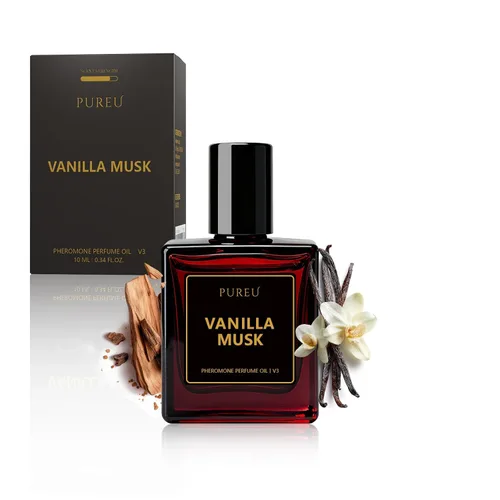 Vista 12 de PUREU Perfume de feromonas para mujer, perfumes de feromonas de larga duración, aceite ámbar y negro de vainilla, rollo en rollo de 0.34 onzas