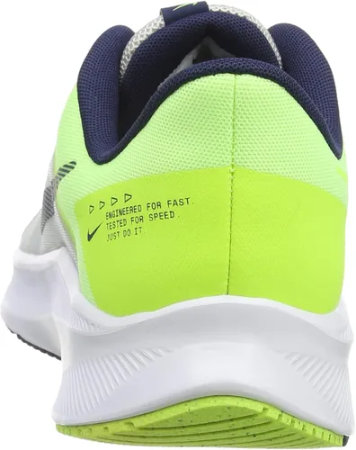 Vista 3 de Nike Plataforma Quest 4 para hombre Negro Blanco