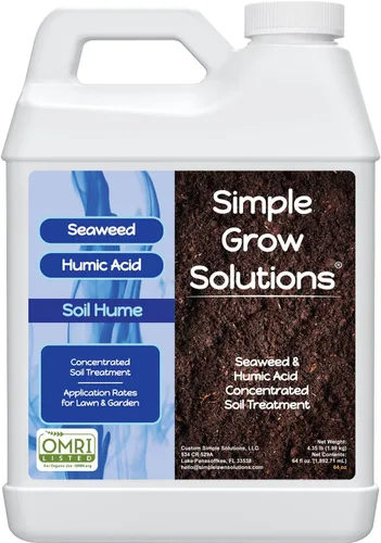 Vista 8 de Mezcla Orgánica de Ácido Húmico de Súper Algas Marinas - Algas Marinas Líquidas para Césped y Plantas - Hume del Suelo - Simple Grow Solutions